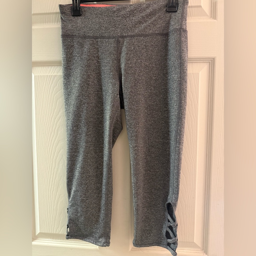 Prospirit Charcoal Leggings with Side Cutouts